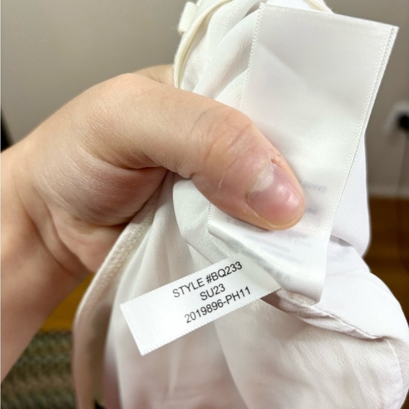 J Crew white high rise pleated short chelsea linen-cupro blend plus size 24 new - Picture 8 of 8